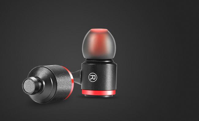 Nubia earphones black & red